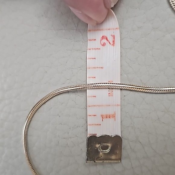 SOLD Vintage 14k Gold Round Snake Chain Necklace - Picture 9 of 10